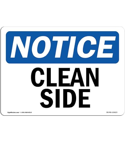 Amazon.com : OSHA Notice Signs - Dirty Area Sign | Extremely